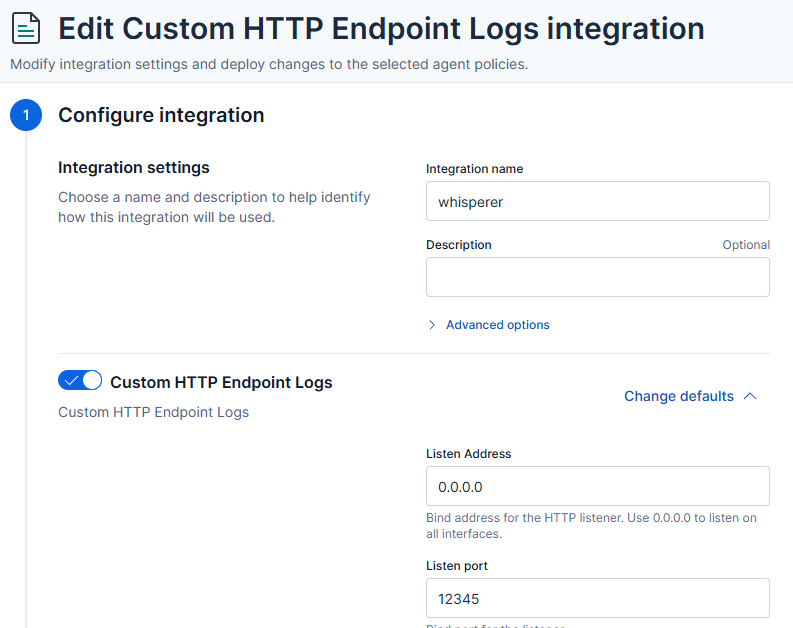Elastic Stack integration